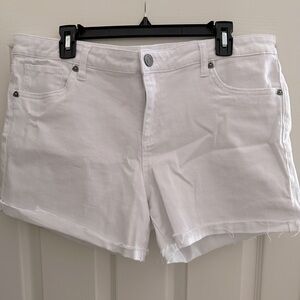 Kut From The Cloth Katy white denim short